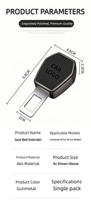 Hebilla de Cinturón de <span class=keywords><strong>Seguridad</strong></span> Portátil de Alta Calidad para Automóvil, Clip Ligero para Cinturón de <span class=keywords><strong>Seguridad</strong></span>, Fácil de Usar, Hebilla con Logotipo de Automóvil - Product Image 6