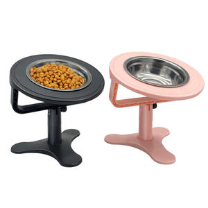 Grosir tinggi dapat disesuaikan makanan antikarat berdiri mengangkat pengumpan hewan peliharaan logam tempat mangkuk anjing tinggi pemegang mangkuk hewan peliharaan kucing - Product Image 2