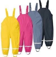 Pantalon de pluie pour enfants le plus vendu, imperméable et résistant à l'eau, en matériau PU, idéal pour la pêche et le camping en plein air