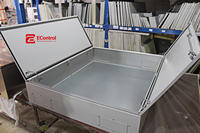 Grand coffret de distribution électrique en acier laminé à froid avec revêtement en poudre IP65, armoire de commande industrielle à double porte 1800x800x500mm