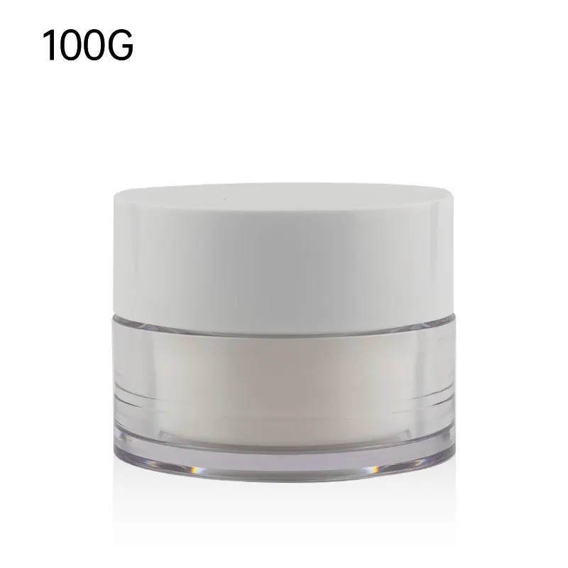 Ronde Acrylpot Voor Cosmetische Crèmepot Met Deksels 50G 100G Dubbellaagse Gezichtscrème Plastic Pot