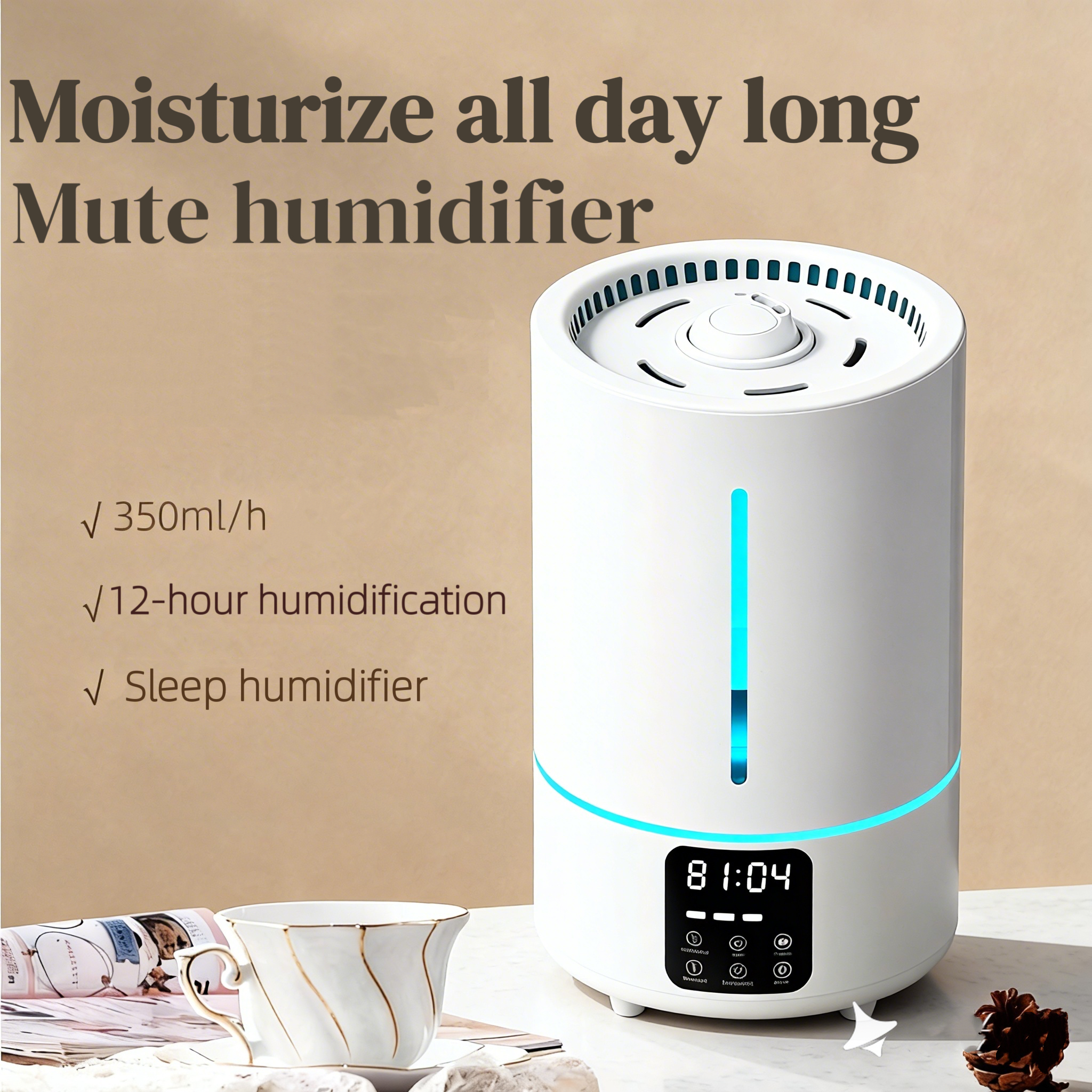 Large Capacity 5L Electric Ultrasonic Humidifier Fogger Smart Home Appliance Manual Remote Control Aromatherapy Diffuser