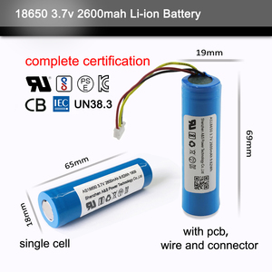 Top quality 18650 liion battery 2600mah 9.62wh <span class=keywords><strong>3</strong></span>.7v with UL2054 KC CB MSDS BIS certification - Product Image 5