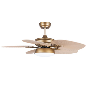 Bộ Đèn Quạt Trần Led Trang Trí Lưỡi Dao Bằng Nhựa Động Cơ Đồng Điều Khiển Từ Xa 65 Màu Nâu Cổ Kim Loại Phổ Biến Nhất 42 "5 - Product Image 2