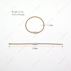 Porte-clés en câble métallique en acier inoxydable EWANG Colors avec vis - Product Image 3