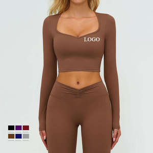 Custom Sleeve <b>Yoga</b> <b>Jacket</b> Breathable Polyester/Nylon Plus Size Front Fit Regular Solid Color Simple Style - Product Image 1