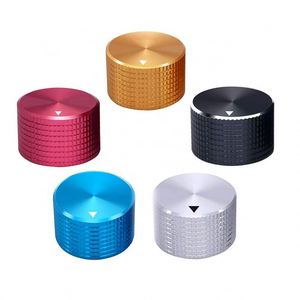 Servicio de Mecanizado CNC de Piezas de Aluminio, Perillas de Potenciómetro de Aluminio Anodizado en Amarillo Dorado - Product Image 6