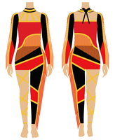 Uniforme de pom-pom girl par sublimation Tenues de danse d'entraînement Tenues de danse Majorette pour garçons Ensembles de pratique avec frange