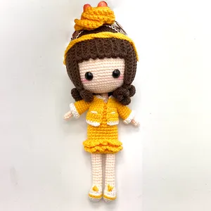 Kreative schöne kleine Mädchen Häkel puppe Sunny Style Custom Ihr Lieblings stil Begleiten Sie Sie, um Spielzeug zu schlafen