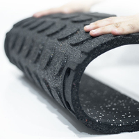 Recycelte PVC-Holzmaserung Wasserdichte Gummifliesen Schutzmatte für Gewerbliche Fitnessräume