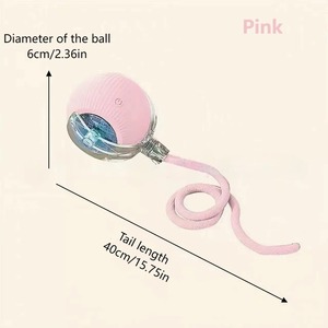 Juguetes interactivos de entrenamiento, juguetes de hierba gatera que se mueven automáticamente para gatos, pelota eléctrica para mascotas, pelota rodante automática, juguetes inteligentes para gatos - Product Image 3