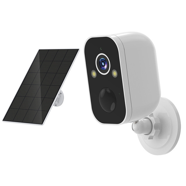 B2 Solar Security Cameras Wireless Outdoor with Solar Panel Battery Powered Motion Sensor Alarm Floodlight Night Vision