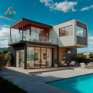 عبوة مسطحة فاخرة مكونة من 5 غرف نوم و 3 حمامات أو منزل حاوية 3 في 1 بطبقتين للفنادق والفيلات والمكاتب - Product Image 2