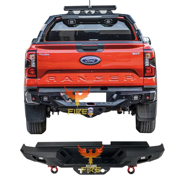 Haute qualité FORD RANGER pick-up 4x4 BULL BAR hors route pare-chocs avant pare-chocs arrière pour FORD RANGER T6 T7 T8 T9 2022-2023 XLT WILDTR