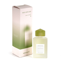 Diffuseur de roseau de bouteille en verre de parfum d'huile essentielle de série de triangle de Mescente