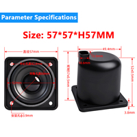 Haut-parleur OEM 2 pouces 57 mm 4 ohms 5 W à double cavité magnétique, accessoires pour haut-parleur multimédia publicitaire à gamme complète personnalisée