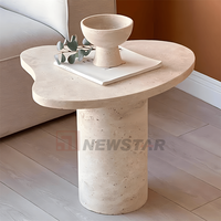 Newstar Pierre Irrégulier Top Travertin Console Tables Design Moderne Nordique Table De Nuit Travertin Table D'appoint