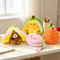 Juguete de Peluche Reversible Kawaii al por Mayor: Durian, Pato, Limón, Oso - Animal de Peluche para Juego de Escondite, Regalo para Niños, OEM Personalizado