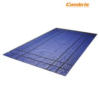 Bâche en acier de 16' x 18' pour camion à plateau, bâche en vinyle super légère de 18 oz, imperméable, pour remorques, pour protéger la cargaison du vent, de la pluie et de la neige