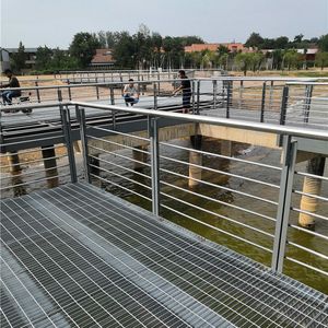 Peldaños de Acero Galvanizado, Rejilla de Acero de Alta Resistencia para Construcción, Plantas Químicas y Pisos de Almacenes - Product Image 6