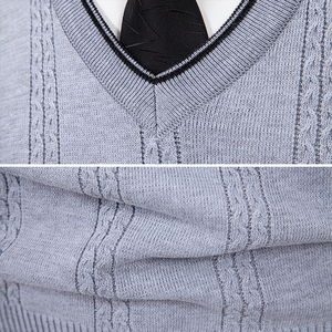 <span class=keywords><strong>Chaleco</strong></span> de Punto Casual para <span class=keywords><strong>Hombre</strong></span>, Corte Ajustado, Sin Mangas, Ligero, Cuello en V, Directo de Fábrica - Product Image 5