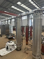 Pompe submersible ultra haute pression en acier inoxydable 100 CV avec moteur à noyau en cuivre et conception multi-étages pour puits forés/puits profonds