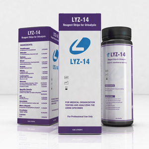 Tiras Reactivas <span class=keywords><strong>de</strong></span> Orina LYZ, 100 Unidades, 14 Parámetros, Tiras Reactivas para Análisis <span class=keywords><strong>de</strong></span> Orina - Product Image 1