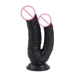 Consolador realista doble con ventosa, masturbador de pene Artificial de PVC para masturbación vaginal femenina - Product Image 5