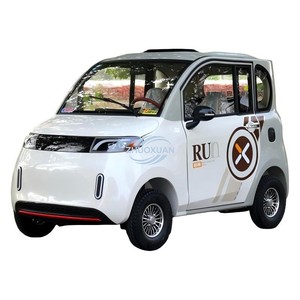 Mini véhicule électrique à faible vitesse 2 places, cabine fermée, petit véhicule à 4 roues pour adultes, idéal pour les trajets urbains - Product Image 1