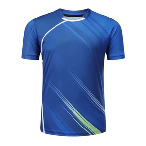 Özel üretici nefes hızlı kuru moda spor gömlek tenis özel süblimasyon Polyester Badminton kazağı Tops - Product Image 3