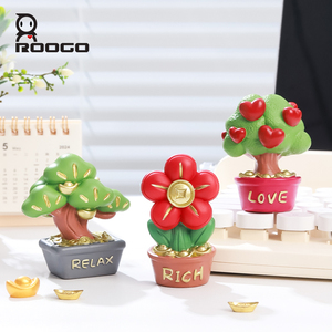 Figura de Resina LuckyTree, Adorno de Escritorio con Diseño de Amor, Relajación y Buena Suerte, Escultura de Bonsái de la Fortuna China, Logotipo Personalizado, Regalo Artesanal para el Hogar y las Fiestas - Product Image 5