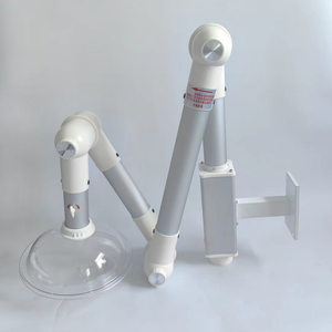 Bras d'extraction de fumée flexible universel en aluminium monté au plafond STRON Little Hood Lab, panneau métallique réglable - Product Image 6