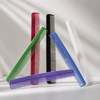 Peigne de coupe professionnel pour coiffure 18 cm en plastique noir
