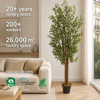 Arbre d'olivier artificiel OEM ODM, plante d'olivier artificielle pour hall d'hôtel, restaurant, espace commercial, décoration personnalisée, vente en gros