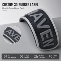 Écussons brodés de haute qualité, logo 3D personnalisé, vêtements, patchs en PVC souple, étiquettes en caoutchouc de silicone pour vêtements, porte-clés