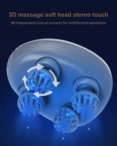 Nuevo Mini Masajeador Eléctrico de Mano 4D con Batería para Cabello, Cuero Cabelludo, Cuello y Cabeza, Vibrador con Función de Amasamiento y 112 Nodos de Masaje - Product Image 4