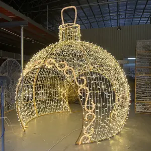 3D Led Modeling Motief Bal Christmas Light Vakantie Outdoor Walk-Through Boog Led Kerst Bal Motif Lichten
