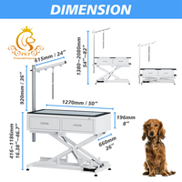 Table de toilettage pour chiens EUR PET Design attrayant à Led électrique