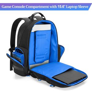 Large Capacity Tactical Backpack <b>For</b> Ps5 Game Console Laptop <b>Storage</b> Unisex Outdoor Travel Shoulder Bag 17x15.5x9.5 Inches - Product Image 3
