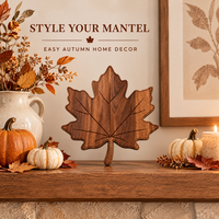 Ornement de table de Thanksgiving, décoration en bois en forme de citrouille sur le thème de l'automne pour les tables à manger, les cheminées et les étagères