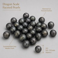 Perles d'eau de mer de Tahiti, perles en vrac, 10-14 mm, presque rondes, bracelet Zhuji