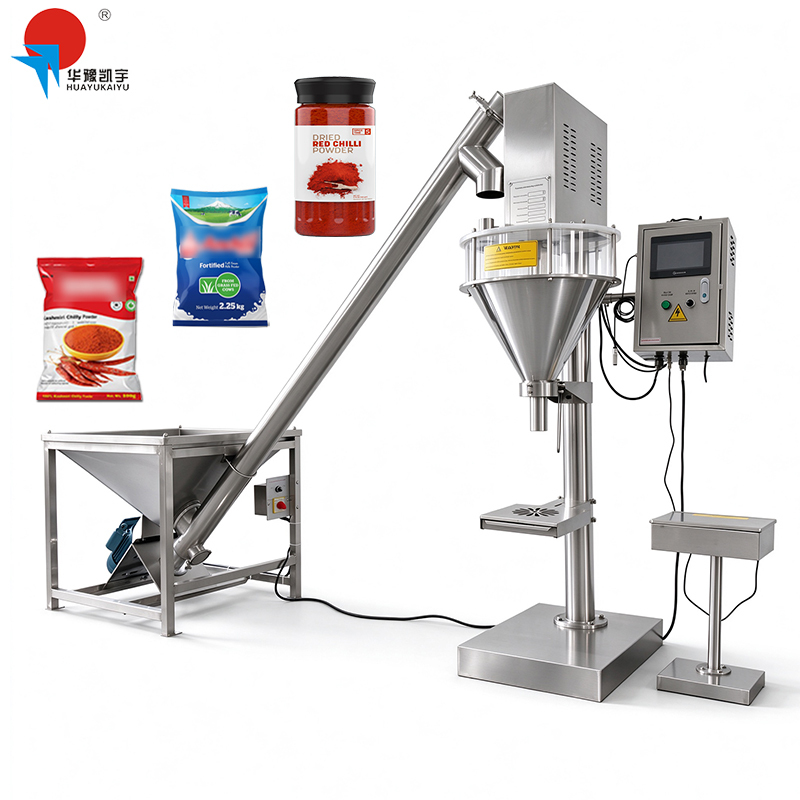 50g 500g 1kg 2kg 3kg 5kg Spice Coffee Whey Egg Ginger Soap Cassava Chili Corn Powder Bag Bottle Filling Packing Machine For Sell