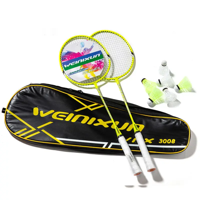 Nuova Formula di lancio del prodotto di alta qualità colori personalizzati Top 24-30 libbre Ferroalloy racchette da Badminton Set per Sport Indoor Outdoor