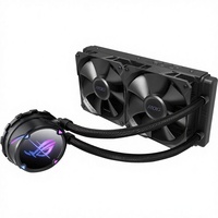 Refroidisseur de processeur liquide ROG Strix LC II 240 AIO, radiateur compatible Intel LGA1700/AM4/TR4, 2 ventilateurs PWM 4 broches de 120 mm, 3W, LED ARGB pour ordinateur de bureau