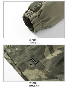 Chaqueta Anorak de Trabajo Estilo Militar para Hombre, Estilo Americano Vintage, Talla Grande, Informal, para Exteriores, 100% Poliéster - Product Image 4