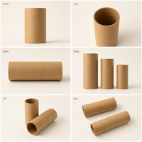 Tube d'expédition industriel en carton rigide robuste pour tapis de yoga, tube postal en papier personnalisé, vente en gros