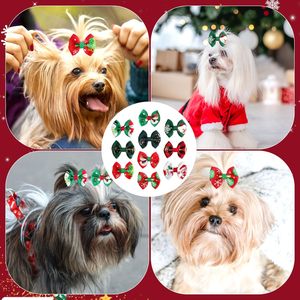 Wholesale Handmade New Pet Supplies Christmas Hairpin Clip Pet <b>Hair</b> Flower <b>Hair</b> <b>Bow</b> for <b>Dogs</b> and Cats - Product Image 2