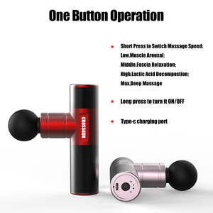 CROSSGUN BS350 Mini Pistola per Massaggio 3000RPM 4 Velocità in Lega <span class=keywords><strong>di</strong></span> Alluminio Massaggiatore Muscolare a Percussione Ricarica Type-C per Alleviare il Dolore - Product Image 4