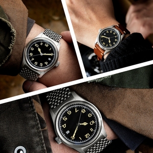 Bán Buôn Sang Trọng Nam Thạch Anh Kinh Doanh Đồng Hồ Đeo Tay Màu Xanh Lá Cây Quay Số Sáng Lịch 3ATM Da Không Thấm Nước Mens Đồng Hồ - Product Image 4