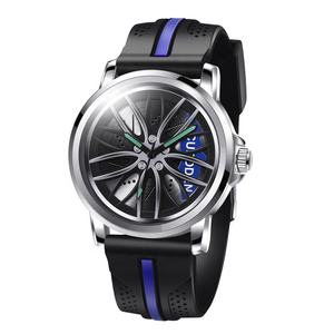 Reloj <span class=keywords><strong>de</strong></span> Pulsera Deportivo <span class=keywords><strong>de</strong></span> Cuarzo con Correa <span class=keywords><strong>de</strong></span> Silicona Única, Diseño <span class=keywords><strong>de</strong></span> Rueda <span class=keywords><strong>de</strong></span> <span class=keywords><strong>Ruleta</strong></span> <span class=keywords><strong>de</strong></span> Carreras 3D, para Hombre - Product Image 1